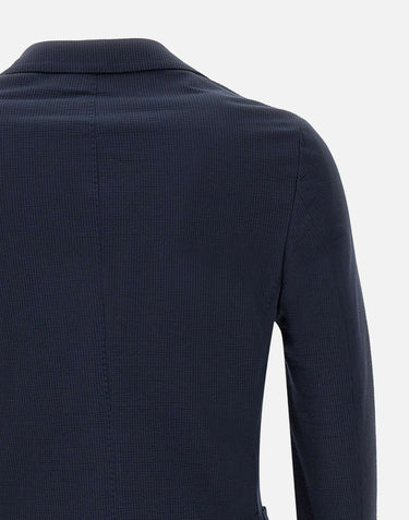 ELEVENTY Blazer in cotone BLUE Uomo 