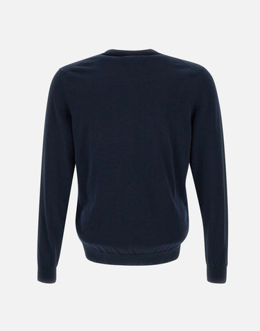 ELEVENTY Pullover  in cotone BLUE Uomo 