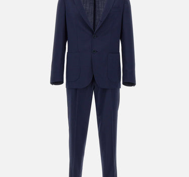 SANTANIELLO Completo due pezzi  in fresco lana BLUE Uomo 