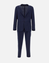 SANTANIELLO Completo due pezzi  in fresco lana BLUE Uomo 