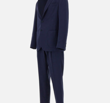 SANTANIELLO Completo due pezzi  in fresco lana BLUE Uomo 