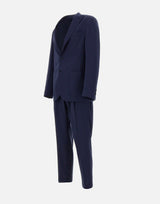 SANTANIELLO Completo due pezzi  in fresco lana BLUE Uomo 