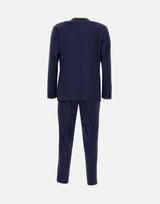 SANTANIELLO Completo due pezzi  in fresco lana BLUE Uomo 