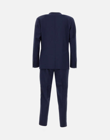 SANTANIELLO Completo due pezzi  in fresco lana BLUE Uomo 