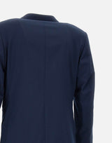 SANTANIELLO Completo due pezzi  in misto fresco lana BLUE Uomo 