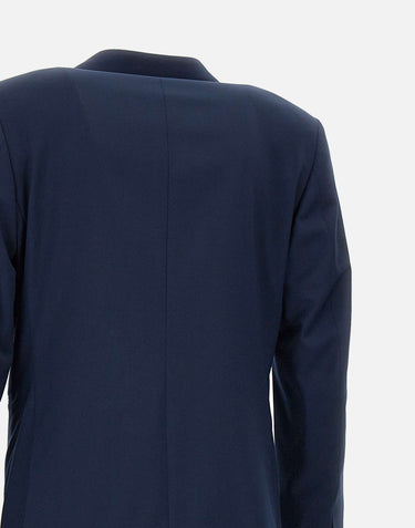 SANTANIELLO Completo due pezzi  in misto fresco lana BLUE Uomo 