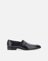 CARLO PIGNATELLI Mocassini "Rugan" in pelle lucida BLUE Uomo 