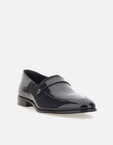 CARLO PIGNATELLI Mocassini "Rugan" in pelle lucida BLUE Uomo 
