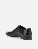 CARLO PIGNATELLI Mocassini "Rugan" in pelle lucida BLACK Uomo 
