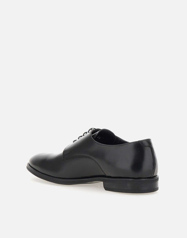 CARLO PIGNATELLI Stringate  in pelle spazzolata BLACK Uomo 