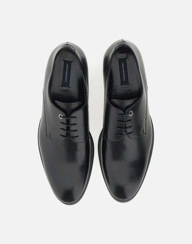 CARLO PIGNATELLI Stringate  in pelle spazzolata BLACK Uomo 