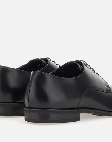 CARLO PIGNATELLI Stringate  in pelle spazzolata BLACK Uomo 
