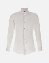 CARLO PIGNATELLI Camicia da cerimonia in cotone WHITE Uomo 