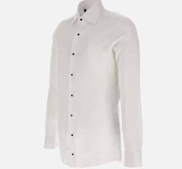 CARLO PIGNATELLI Camicia da cerimonia in cotone WHITE Uomo 