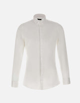 CARLO PIGNATELLI Camicia da cerimonia in cotone WHITE Uomo 