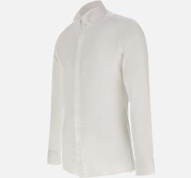 CARLO PIGNATELLI Camicia da cerimonia in cotone WHITE Uomo 