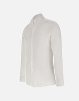 CARLO PIGNATELLI Camicia da cerimonia in cotone WHITE Uomo 