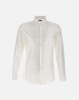 CARLO PIGNATELLI Camicia "Ray" in cotone e viscosa WHITE Uomo 