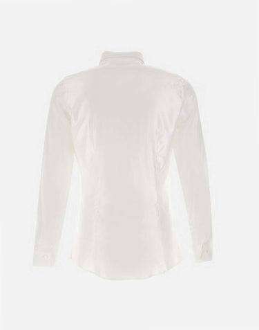 CARLO PIGNATELLI Camicia "Ray" in cotone e viscosa WHITE Uomo 