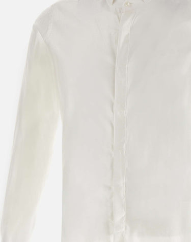 CARLO PIGNATELLI Camicia "Ray" in cotone e viscosa WHITE Uomo 