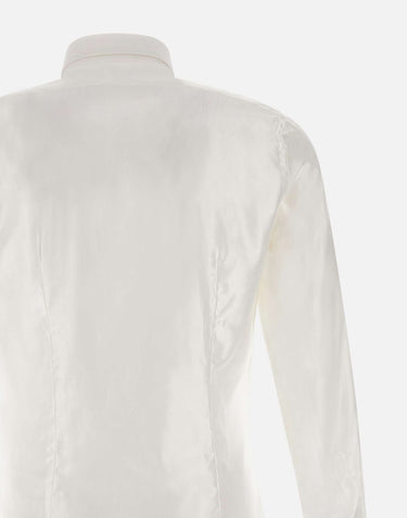 CARLO PIGNATELLI Camicia "Ray" in cotone e viscosa WHITE Uomo 