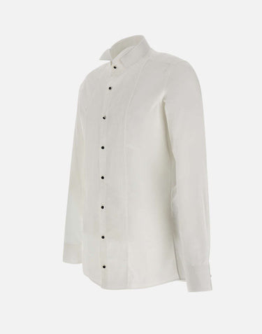 CARLO PIGNATELLI Camicia in cotone WHITE Uomo 