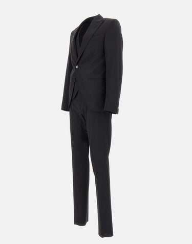 CORNELIANI Completo tre pezzi Corneliani BLACK Uomo 