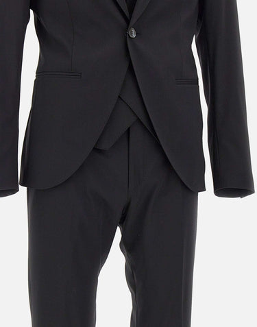 CORNELIANI Completo tre pezzi Corneliani BLACK Uomo 
