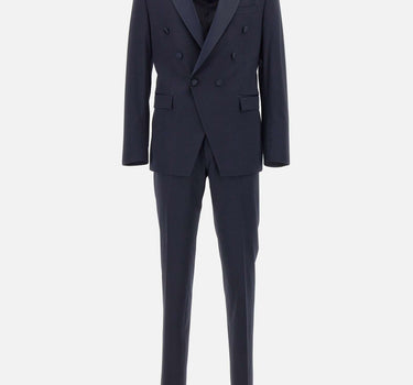 CORNELIANI Completo due pezzi in fresco lana BLUE Uomo 