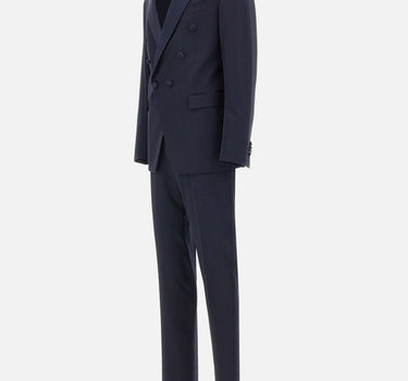 CORNELIANI Completo due pezzi in fresco lana BLUE Uomo 