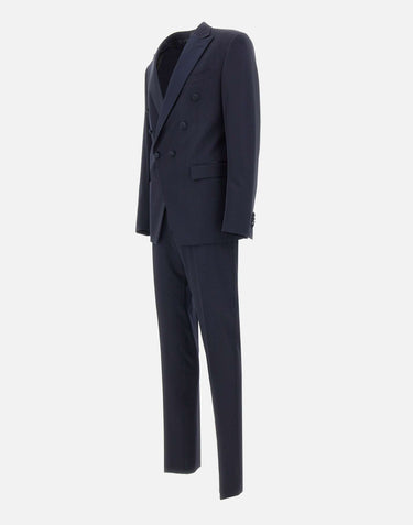CORNELIANI Completo due pezzi in fresco lana BLUE Uomo 