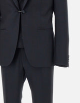 CORNELIANI Completo tre pezzi  in fresco lana BLUE Uomo 