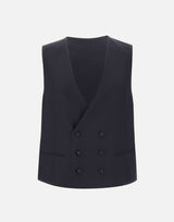 CORNELIANI Completo tre pezzi  in fresco lana BLUE Uomo 