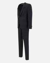 CORNELIANI Completo tre pezzi in fresco lana BLACK Uomo 