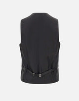 CORNELIANI Completo tre pezzi in fresco lana BLACK Uomo 