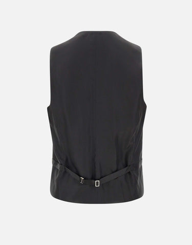 CORNELIANI Completo tre pezzi in fresco lana BLACK Uomo 