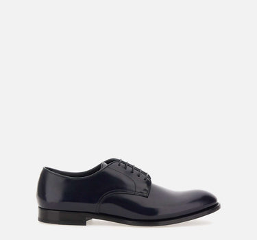 DOUCAL'S Stringate "Horse"  in pelle BLUE Uomo 