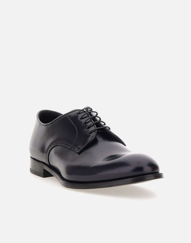 DOUCAL'S Stringate "Horse"  in pelle BLUE Uomo 