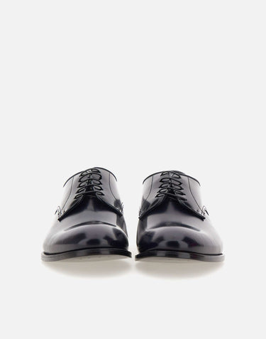DOUCAL'S Stringate "Horse"  in pelle BLUE Uomo 