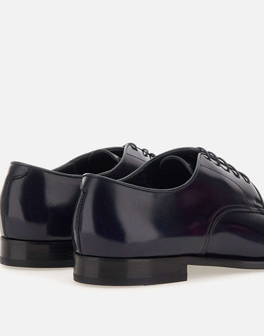 DOUCAL'S Stringate "Horse"  in pelle BLUE Uomo 
