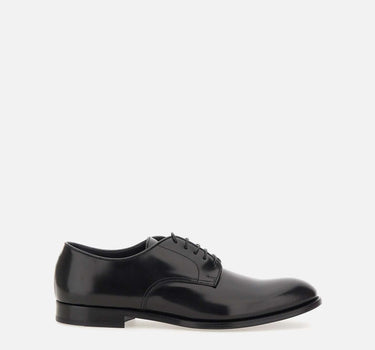 DOUCAL'S Stringate "Horse" in pelle BLACK Uomo 