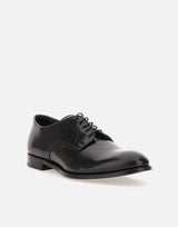 DOUCAL'S Stringate "Horse" in pelle BLACK Uomo 