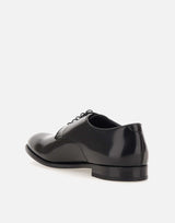 DOUCAL'S Stringate "Horse" in pelle BLACK Uomo 