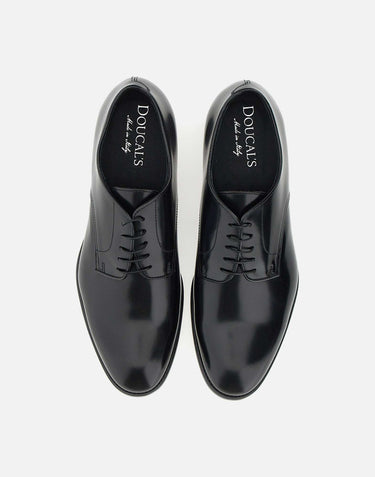 DOUCAL'S Stringate "Horse" in pelle BLACK Uomo 