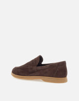DUCA DEGLI ABRUZZI Mocassini "Amalfi" in pelle scamosciata BROWN Uomo 