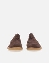 DUCA DEGLI ABRUZZI Mocassini "Amalfi" in pelle scamosciata BROWN Uomo 
