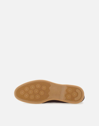 DUCA DEGLI ABRUZZI Mocassini "Amalfi" in pelle scamosciata BROWN Uomo 