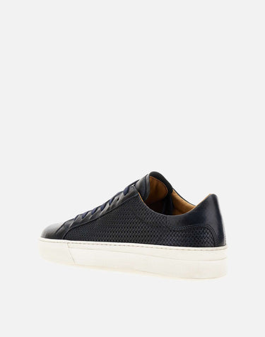 DUCA DEGLI ABRUZZI Sneakers "Panama" in pelle BLUE Uomo 
