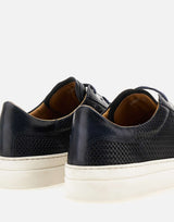 DUCA DEGLI ABRUZZI Sneakers "Panama" in pelle BLUE Uomo 