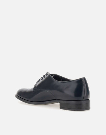 DUCA DEGLI ABRUZZI Stringate in pelle spazzolata BLUE Uomo 